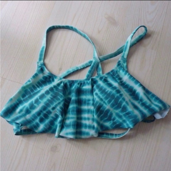New Victoria's Secret PINK Flounce Bikini Top - Small - Tie Dye - Picture 1 of 1
